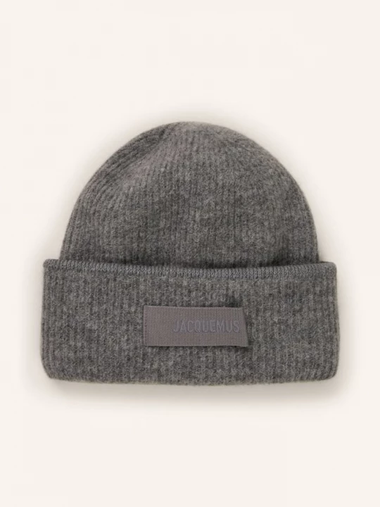 Obrázek produktu Jacquemus Čepice Le Bonnet Gros Grain S Alpakou šedá