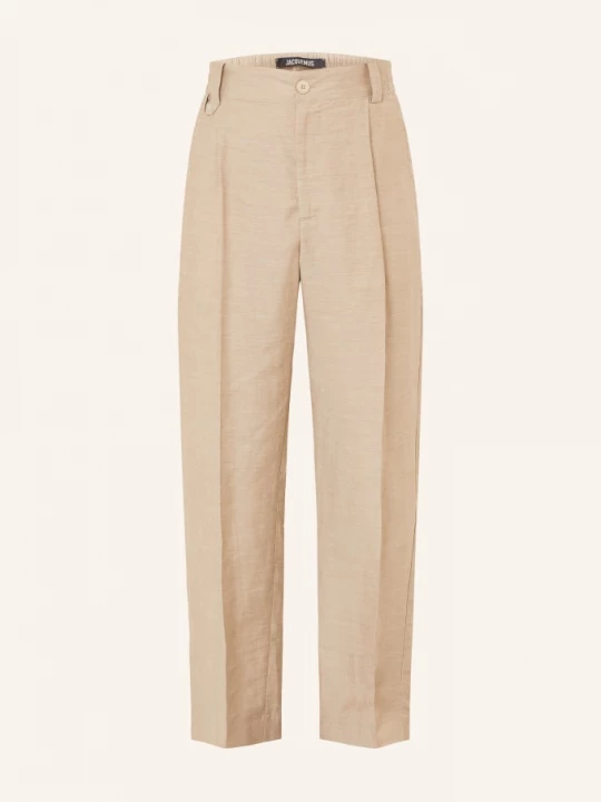 Obrázek produktu Jacquemus Kalhoty Le Pantalon Croisiere Z Lnu 150 beige