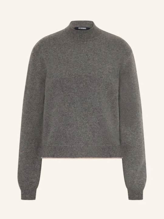 Obrázek produktu Jacquemus Kašmírový Svetr La Maille Cachemire šedá / světle hnědá