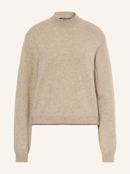 Obrázek produktu Jacquemus Kašmírový Svetr La Maille Cachemire světle hnědá / šedá