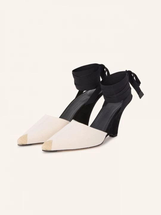 Obrázek produktu Jacquemus Klínové Boty Les Espadrilles krémová / béžová / černá