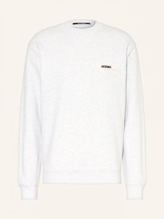 Obrázek produktu Jacquemus Mikina Le Sweatshirt Gros Grain světle šedá / černá
