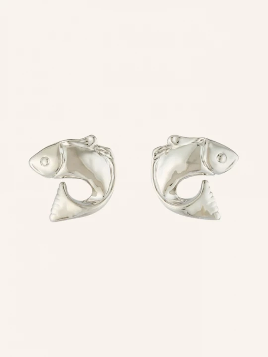 Obrázek produktu Jacquemus Náušnice Les Boucles Poisson stříbrná