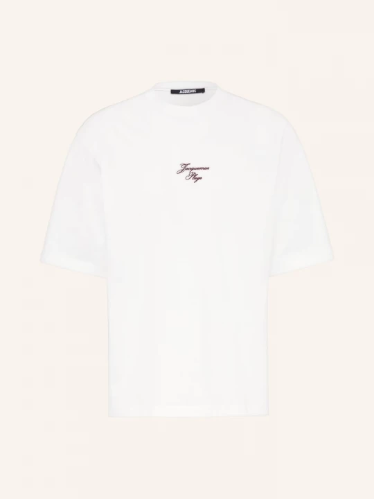 Obrázek produktu Jacquemus Oversized Tričko Le T-Shirt Bateau bílá / tmavě červená