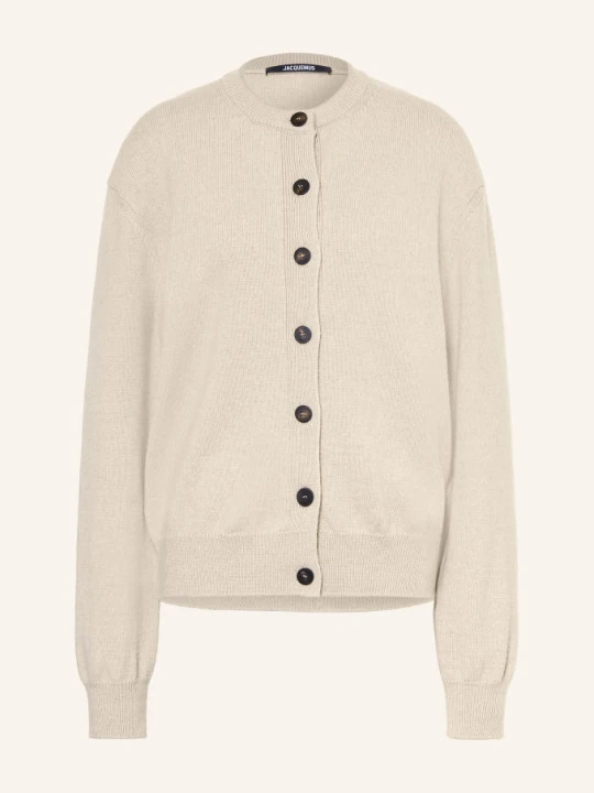 Obrázek produktu Jacquemus Pletený Svetr Le Cardigan Moulin S Merino Vlnou béžová