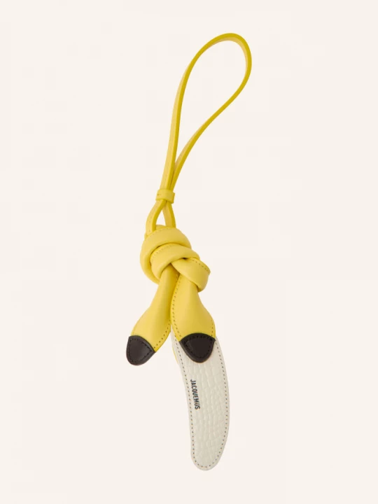 Obrázek produktu Jacquemus Přívěsek Na Tašku Le Banane Keyring žlutá / tmavě hnědá / krémová