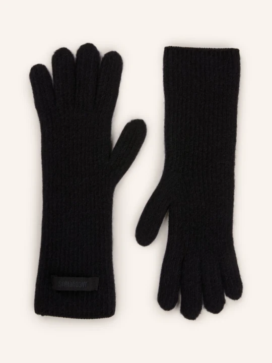 Obrázek produktu Jacquemus Rukavice Les Gants Gros Grain S Alpakou černá