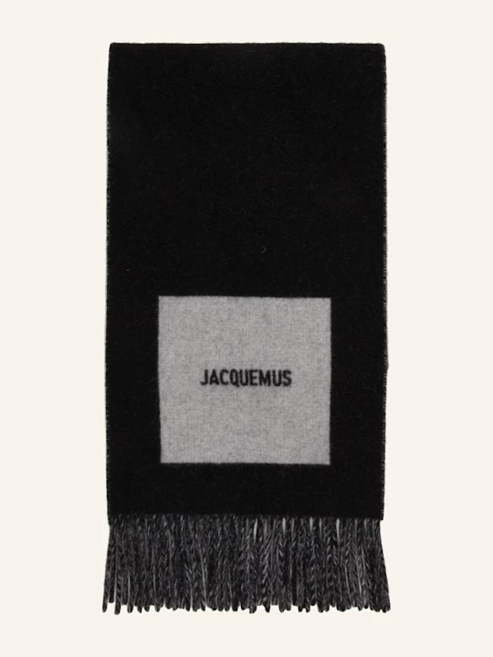Obrázek produktu Jacquemus Šála Le Charpe Rond Carre černá / šedá