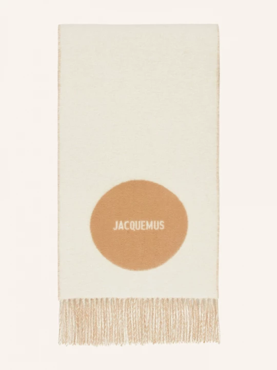 Obrázek produktu Jacquemus Šála Le Charpe Rond Carre krémová / velbloudí