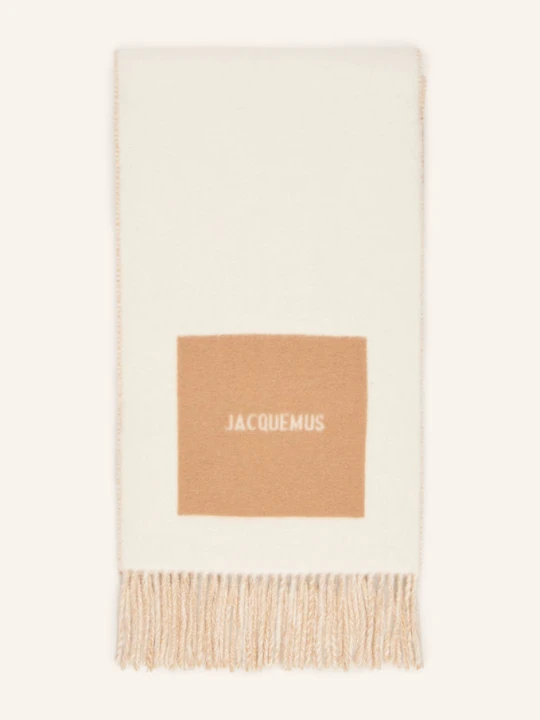 Obrázek produktu Jacquemus Šála L'echarpe Rond Carre krémová / béžová