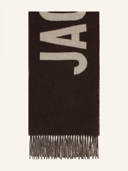 Obrázek produktu Jacquemus Šála tmavě hnědá / světle šedá
