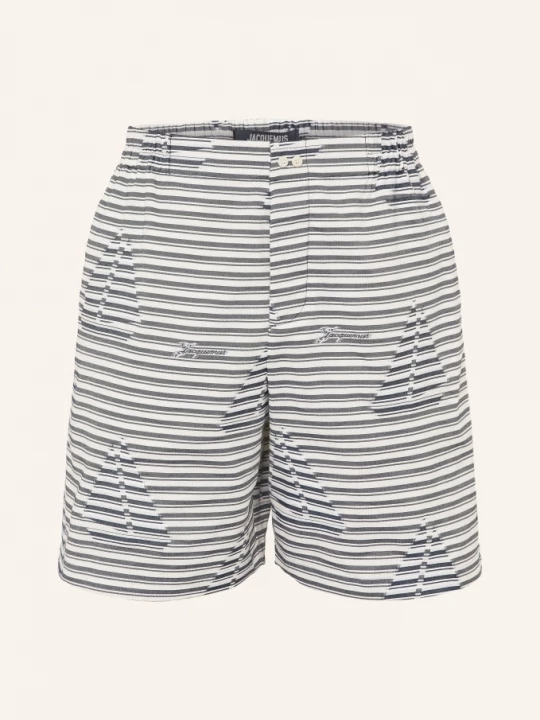 Obrázek produktu Jacquemus Šortky Le Short Calecon bílá / tmavě šedá / tmavě modrá