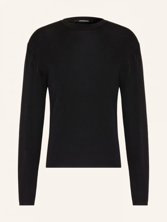 Obrázek produktu Jacquemus Svetr La Maille Romarin Z Merino Vlny černá