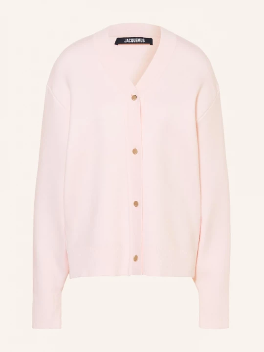 Obrázek produktu Jacquemus Svetr Le Cardigan Doppio Z Merino Vlny světle růžová