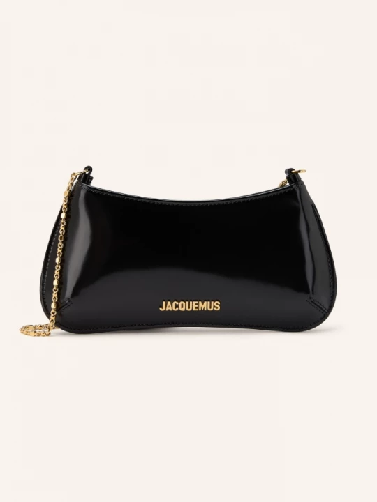 Obrázek produktu Jacquemus Taška Přes Rameno Le Petit Bisou Chaine černá / zlatá