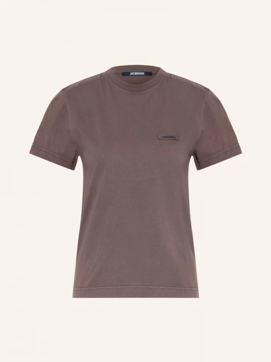 Obrázek produktu Jacquemus Tričko Le T-Shirt Gros Grain tmavě hnědá