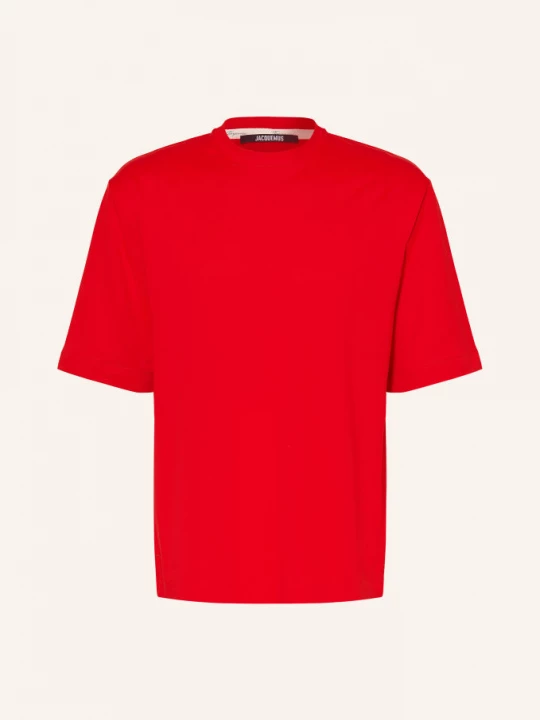 Obrázek produktu Jacquemus Tričko Le Tshirt Rond Carre červená / krémová