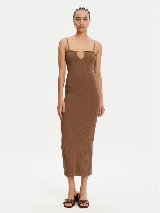 Obrázek produktu JACQUEMUS Úpletové šaty 24E241KN358-2355 Hnědá Regular Fit