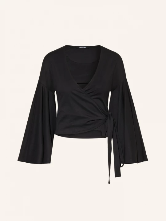 Obrázek produktu Jacquemus Zavinovací Halenka Le Cache Coeur Ventadou S 3 / 4 Rukávy černá