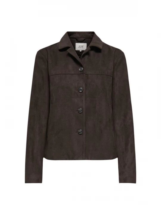 Obrázek produktu JDY Přechodná bunda 'JDYNICO FAUX SUEDE JACKET OTW SGO NOOS 15355087' tmavě hnědá