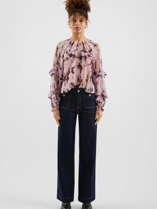 Obrázek produktu Jeans / High Rise / Wide Leg / Klasické seprání QS modrá