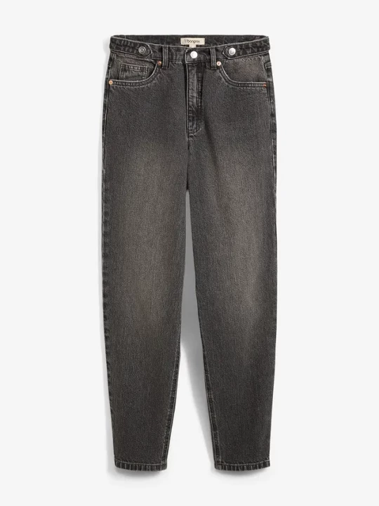 Obrázek produktu Jeansy mom, high waist, cropped BonPrix szary