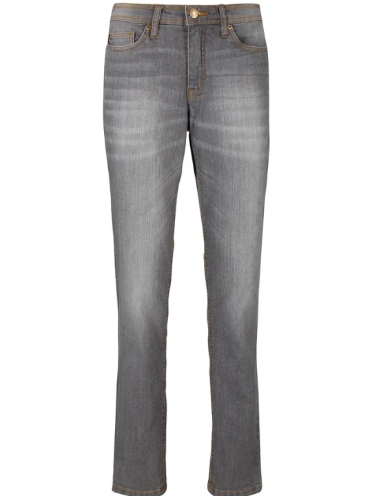 Obrázek produktu Jeansy o kroju mom, mid waist, z wygodnym stretchem BonPrix szary