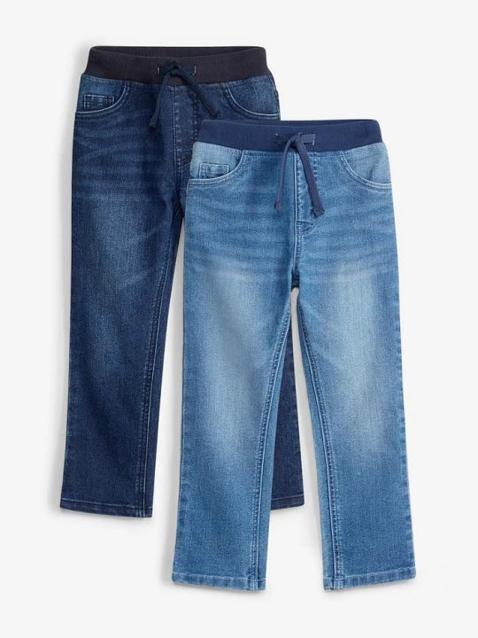 Obrázek produktu Jeansy regular fit, straight (2 pary) BonPrix niebieski