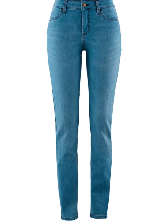 Obrázek produktu Jeansy skinny ze stretchem, mid waist BonPrix niebieski
