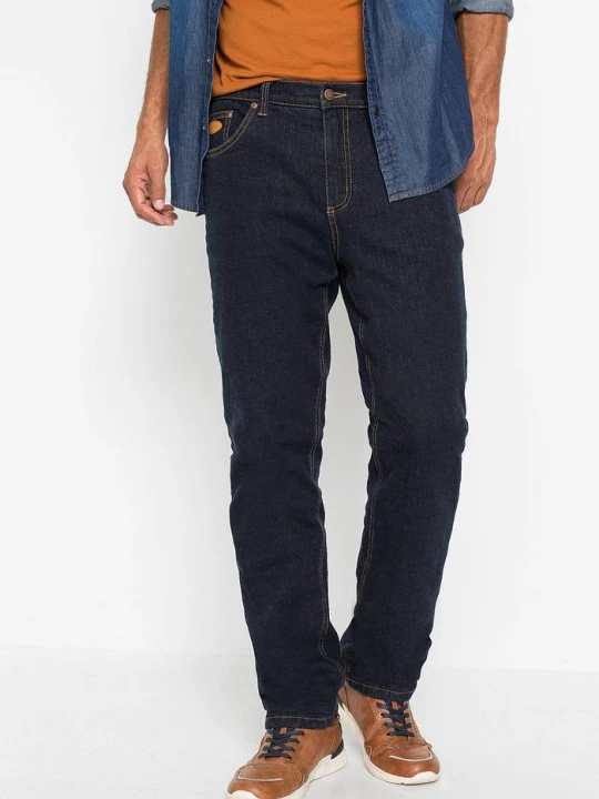 Obrázek produktu Jeansy termiczne classic fit na ciepłej podszewce z polaru BonPrix niebieski
