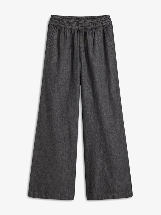 Obrázek produktu Jeansy wide leg, high waist BonPrix czarny