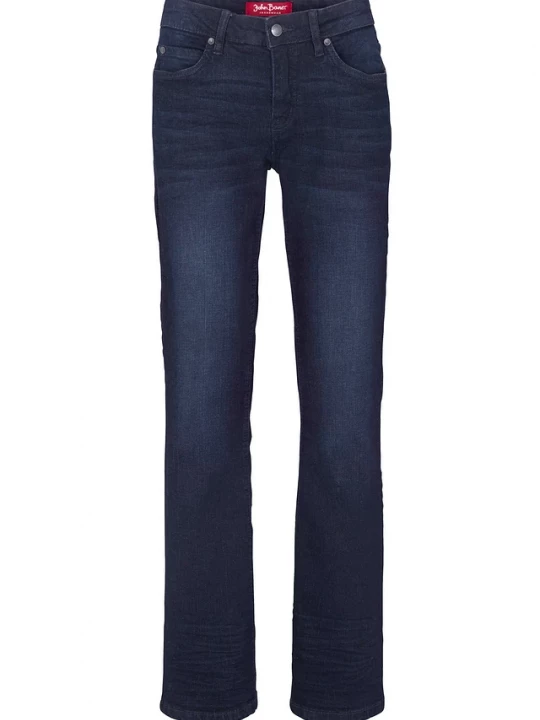 Obrázek produktu Jeansy ze stretchem o kroju bootcut, mid waist BonPrix niebieski
