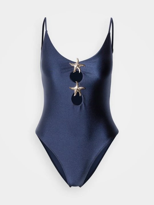 Obrázek produktu Jednodílné plavky Abercrombie & Fitch tmavě modrá