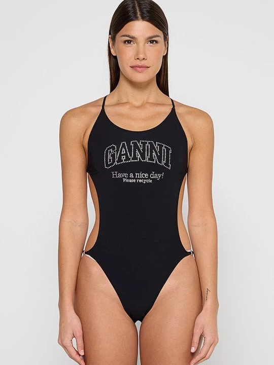 Obrázek produktu Jednodílné plavky Ganni černá