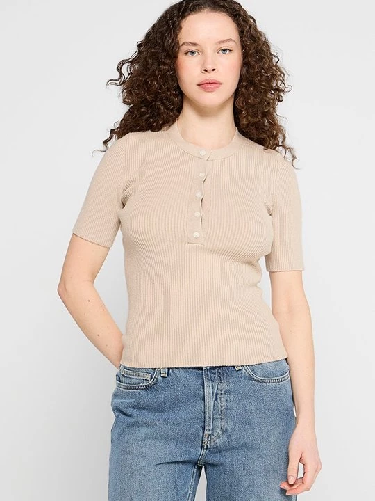 Obrázek produktu Jednoduché tričko Abercrombie & Fitch béžová