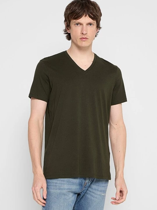 Obrázek produktu Jednoduché tričko Armani Exchange tmavě zelená