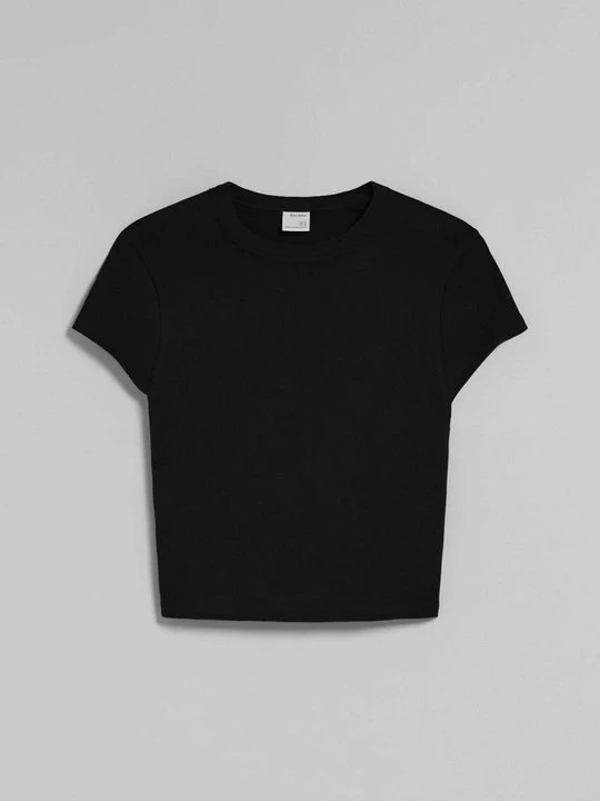 Obrázek produktu Jednoduché tričko Bershka černá