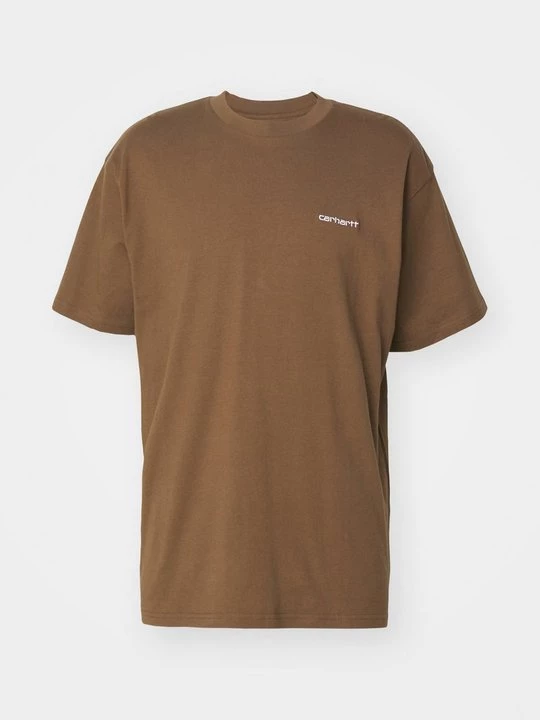 Obrázek produktu Jednoduché tričko Carhartt WIP tmavě hnědá
