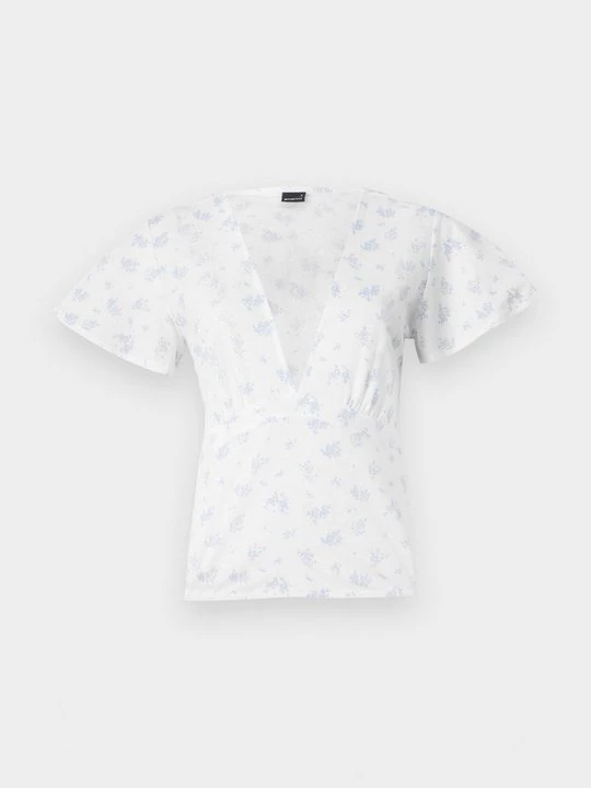 Obrázek produktu Jednoduché tričko Gina Tricot modrá