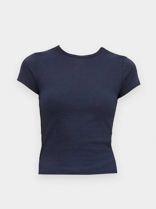 Obrázek produktu Jednoduché tričko Hollister Co. tmavě modrá