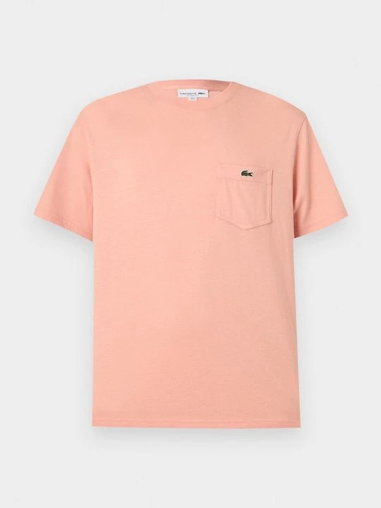 Obrázek produktu Jednoduché tričko Lacoste melírovaná růžová