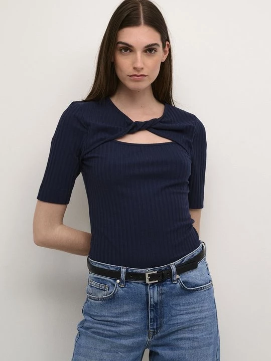 Obrázek produktu Jednoduché tričko My Essential Wardrobe tmavě modrá