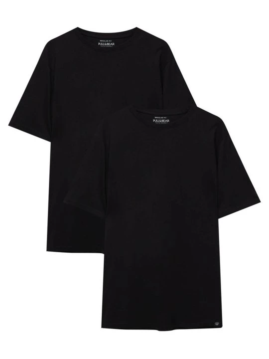 Obrázek produktu Jednoduché tričko PULL&BEAR černá