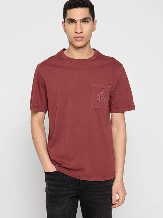 Obrázek produktu Jednoduché tričko Scotch & Soda bordeaux