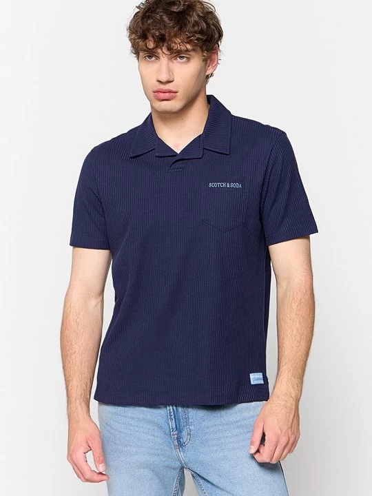 Obrázek produktu Jednoduché tričko Scotch & Soda tmavě modrá