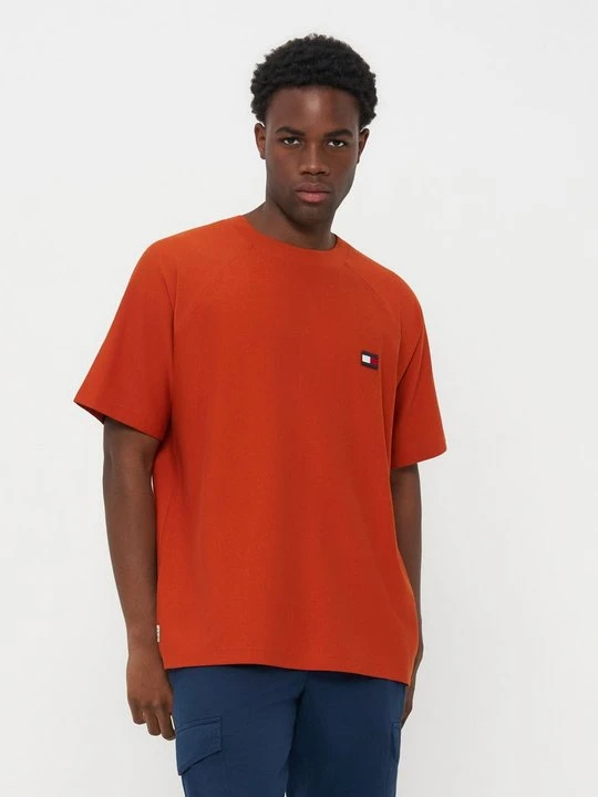 Obrázek produktu Jednoduché tričko Tommy Hilfiger oranžová