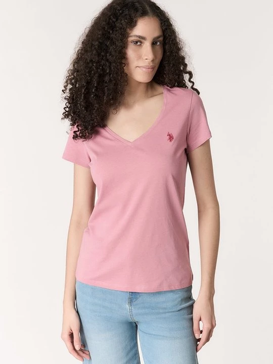 Obrázek produktu Jednoduché tričko U.S. POLO ASSN. světle růžová