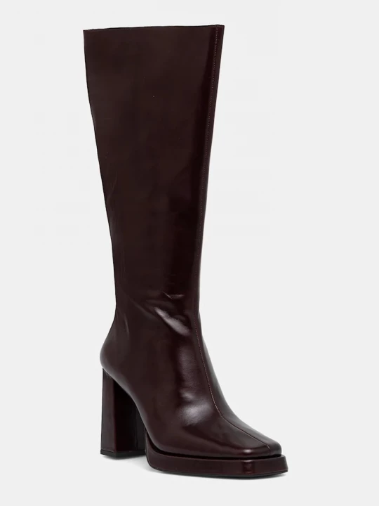Obrázek produktu Jeffrey Campbell Kožené kozačky Jeffrey Campbell Maximal hnědá