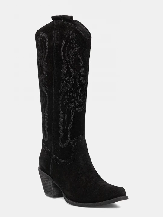 Obrázek produktu Jeffrey Campbell Semišové kovbojské boty Jeffrey Campbell RANCHER-K černá