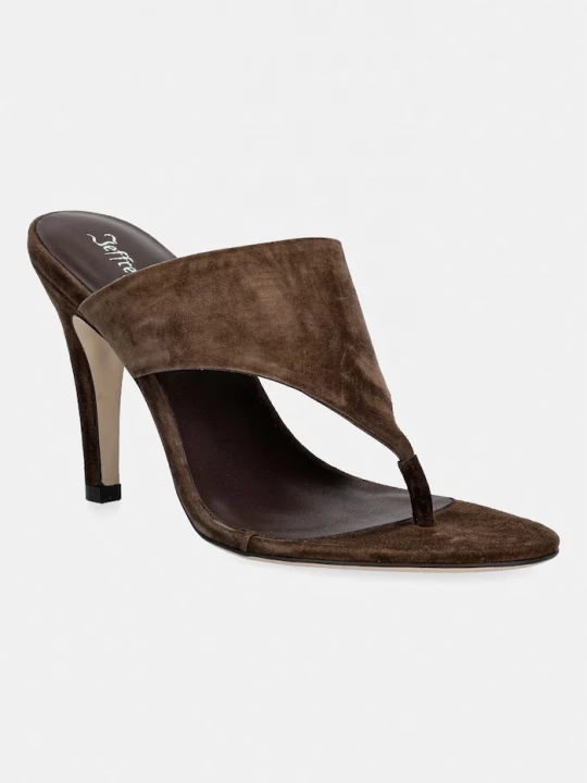 Obrázek produktu Jeffrey Campbell žabky dámské semišové AZULA hnědá